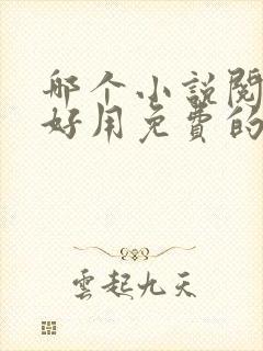 哪个小说阅读器好用免费的封面