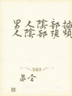 男人阴部插进女人阴部视频