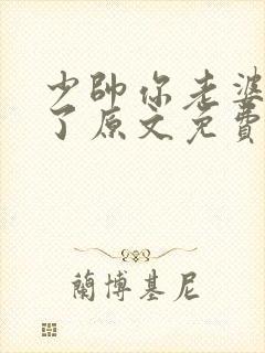 少帅你老婆又跑了原文免费阅读