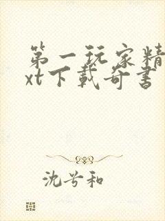 第一玩家精校txt下载奇书网