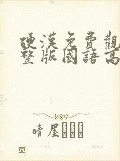 硬汉免费观看完整版国语高清封面