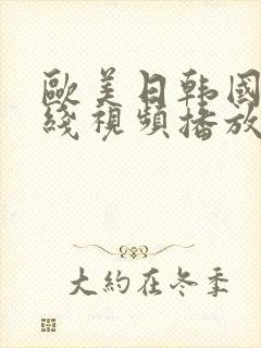 欧美日韩国内在线视频播放