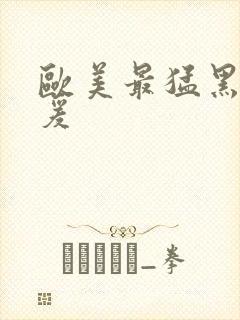 欧美最猛黑人做爰