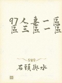 97人妻一区二区三区一区