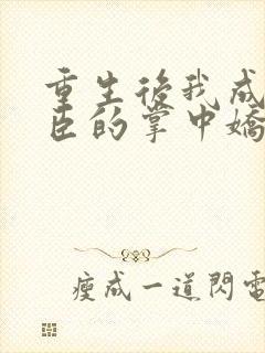 重生后我成了权臣的掌中娇电子书封面