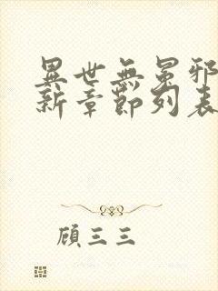 异世无冕邪皇最新章节列表免费阅读封面