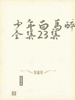 少年白马醉春风全集23集