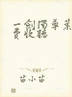 一剑独尊叶玄免费收听封面