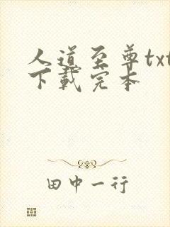 人道至尊txt下载完本