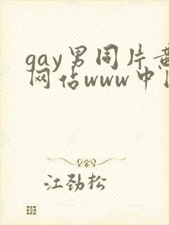 gay男同片黄网站www中国封面