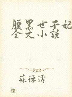 腹黑世子妃日常全文小说