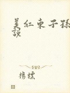 美红东子孙倩小说