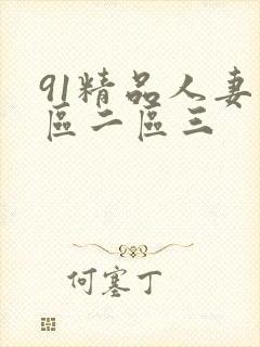 91精品人妻一区二区三