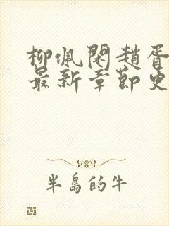 柳佩闲赵胥小说最新章节更新时间封面