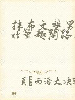 抹布文双男主txt笔趣阁路人多人