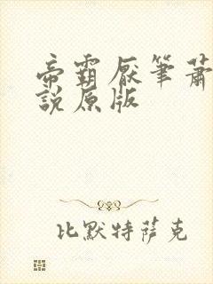 帝霸厌笔萧生小说原版