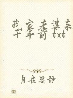 我家老婆来自一千年前 txt