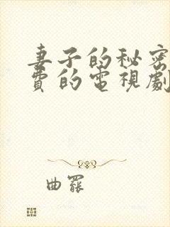 妻子的秘密3免费的电视剧完整版高清