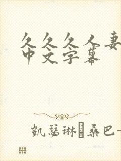 久久久人妻精品中文字幕