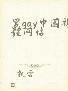 男gay中国裸体网站
