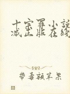 十宗罪小说无删减正版在线阅读封面