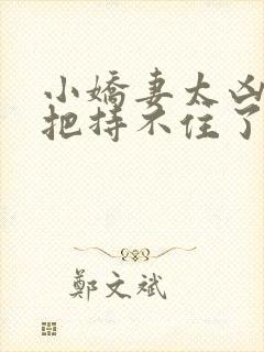 小娇妻太凶陆总把持不住了短剧