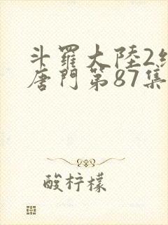 斗罗大陆2绝世唐门第87集