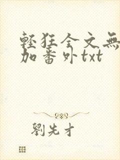 轻狂全文无删减加番外txt