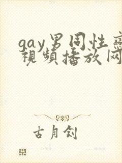 gay男同性恋视频播放网址