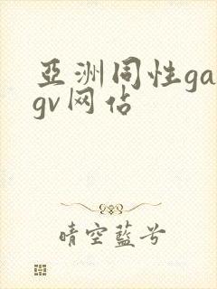 亚洲同性gaygv网站