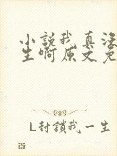 小说我真没想重生啊原文免费阅读封面