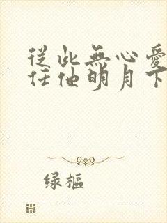 从此无心爱良夜任他明月下啥意思