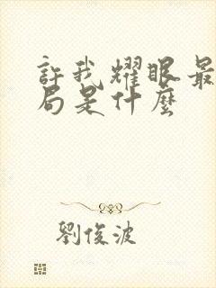 许我耀眼最后结局是什么