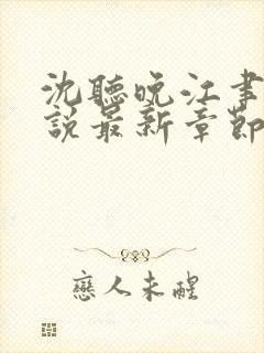 沈听晚江聿风小说最新章节