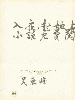 入夜,对她上瘾小说免费阅读免费下封面