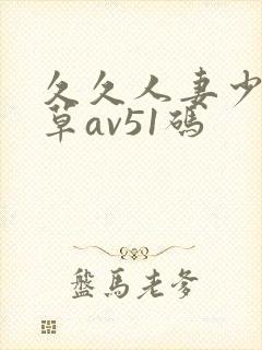 久久人妻少妇嫩草av51码