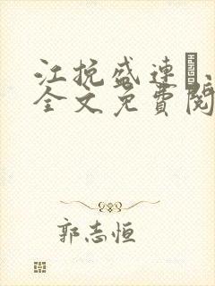 江挽盛连玦小说全文免费阅读封面