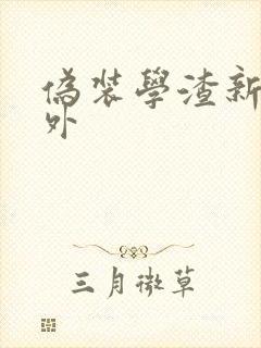 伪装学渣新增番外封面