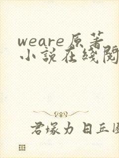 weare原著小说在线阅读