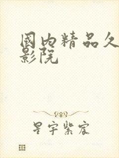 国内精品久久久影院