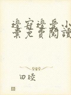 边宠边爱小说海棠免费阅读