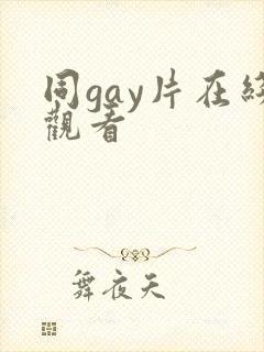 同gay片在线观看
