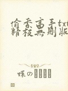 偷香高手txt精校无删版