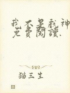 我不是戏神小说免费阅读.封面