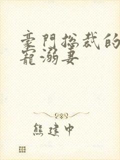 豪门总裁的霸爱宠溺妻封面