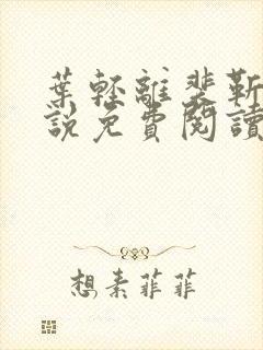 叶轻离裴靳墨小说免费阅读笔趣阁