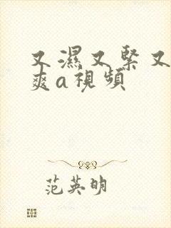 又湿又紧又大又爽a视频封面