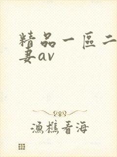 精品一区二区人妻av