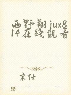 西野翔jux814在线观看