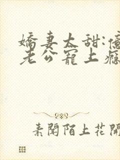 娇妻太甜:亿万老公宠上瘾小说